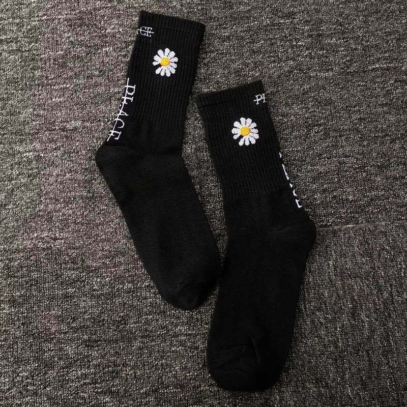 Daisy black socks