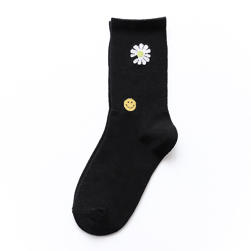 Daisy black socks