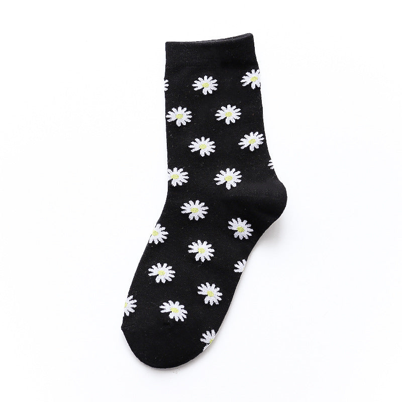 Daisy black socks