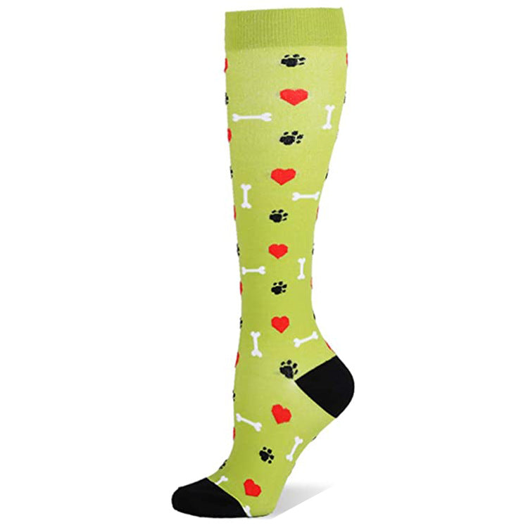 Outdoor Cycling Running Breathable Tube Socks Sports Compression Socks