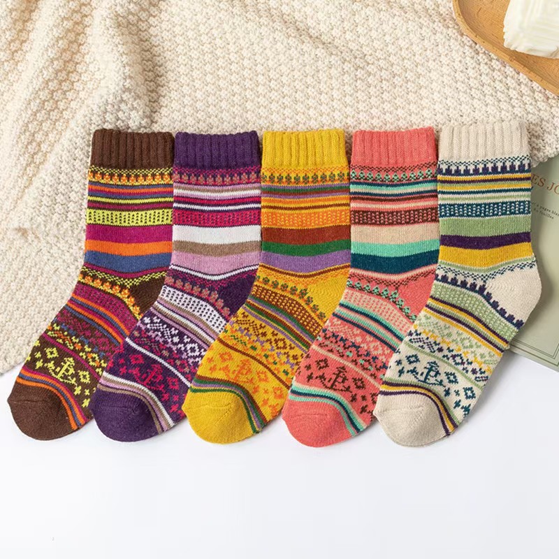 Warm women's rabbit wool socks, wool socks