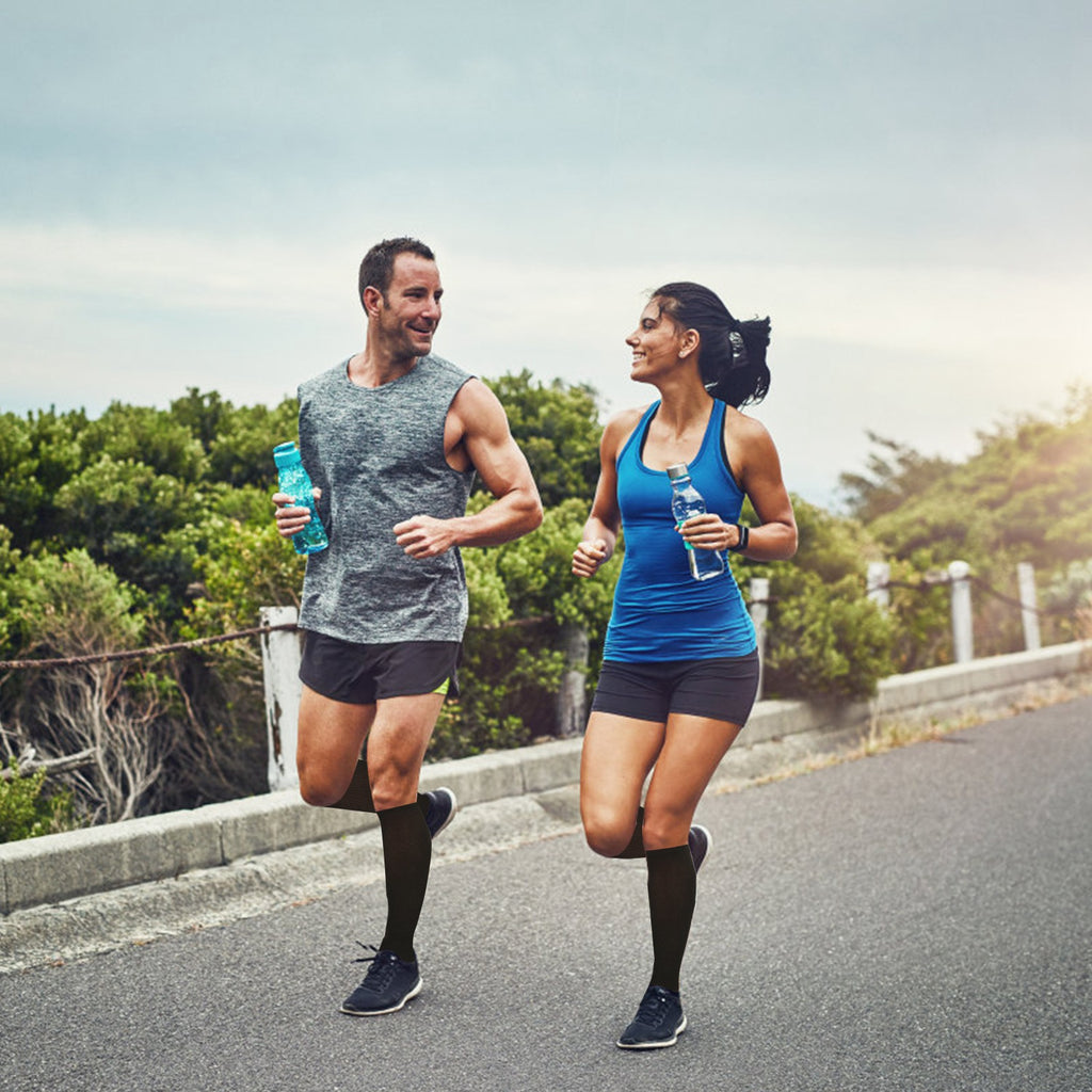 Unisex Copper Compression Socks Women Man Durable Hose Graduated Support Socks For Running Nursing Shin Splints Edema Swelling Recovery