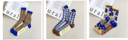 Klein Blue Summer Glass Silk Socks
