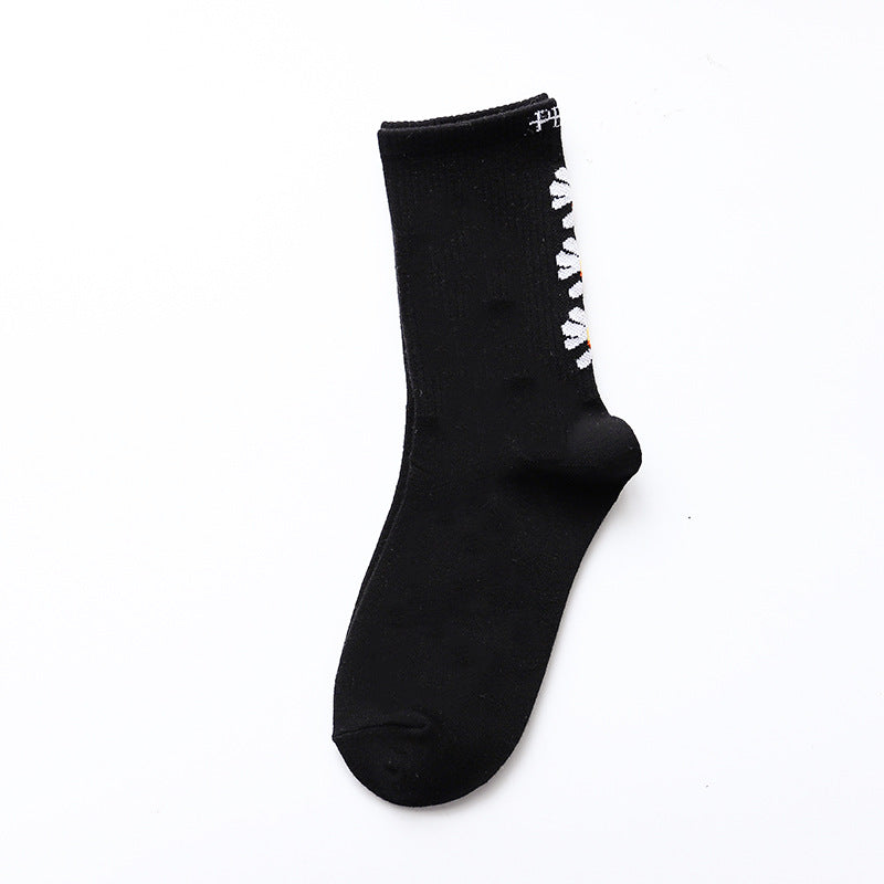 Daisy black socks