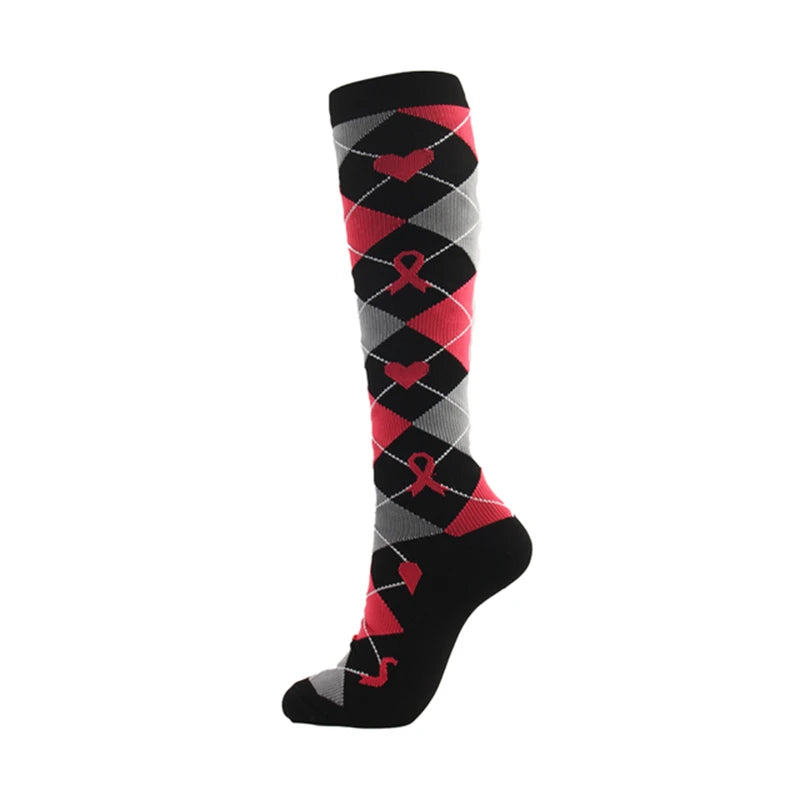 Compression Stockings Flying Pregnancy Swelling Sports Socks Men And Women Hiking Running Socks 20-30 MmHg