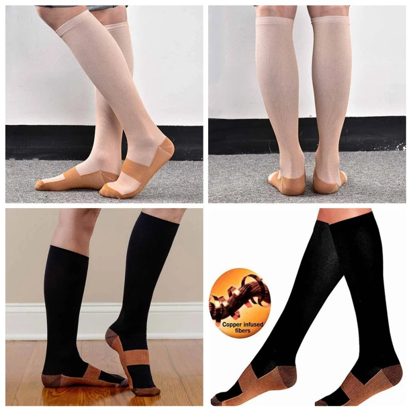 Compression Stockings Flying Pregnancy Swelling Sports Socks Men And Women Hiking Running Socks 20-30 MmHg