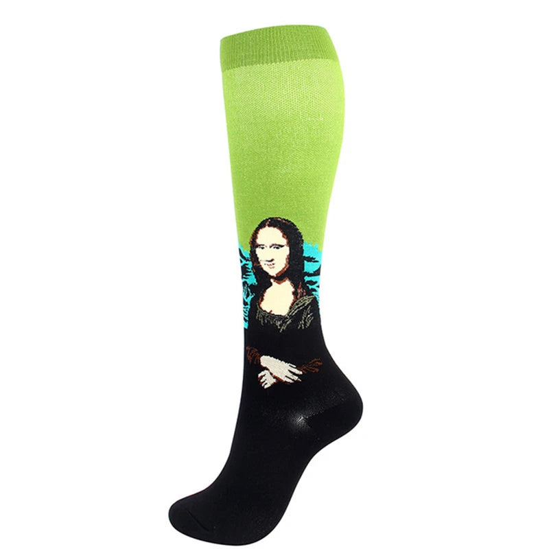 Compression Stockings Flying Pregnancy Swelling Sports Socks Men And Women Hiking Running Socks 20-30 MmHg