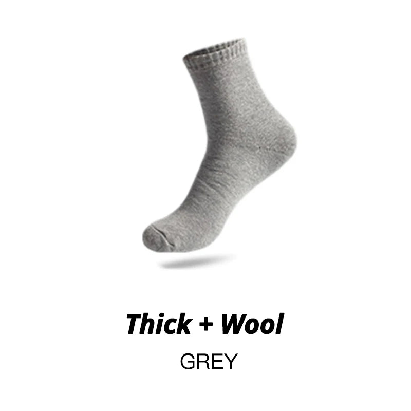 HSS Brand Thicken Men's Cotton Socks Keep Warm Floor Fluffy Socks Thermal Solid Color Winter Thick Socks For Man High Quality