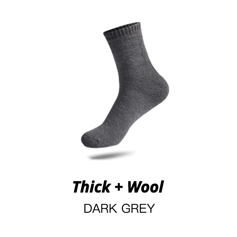 HSS Brand Thicken Men's Cotton Socks Keep Warm Floor Fluffy Socks Thermal Solid Color Winter Thick Socks For Man High Quality