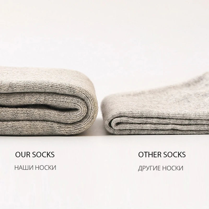 HSS Brand Thicken Men's Cotton Socks Keep Warm Floor Fluffy Socks Thermal Solid Color Winter Thick Socks For Man High Quality