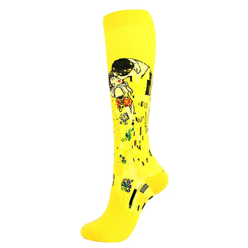Compression Stockings Flying Pregnancy Swelling Sports Socks Men And Women Hiking Running Socks 20-30 MmHg