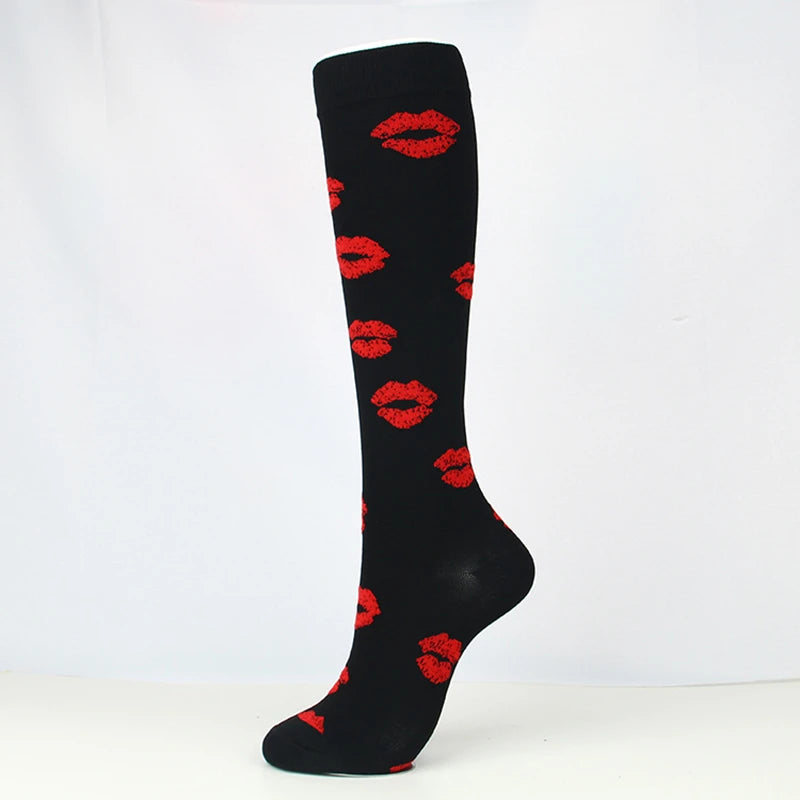 Compression Stockings Flying Pregnancy Swelling Sports Socks Men And Women Hiking Running Socks 20-30 MmHg