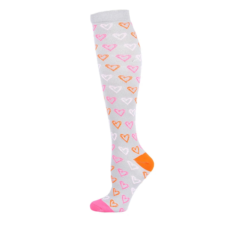 Compression Stockings Flying Pregnancy Swelling Sports Socks Men And Women Hiking Running Socks 20-30 MmHg