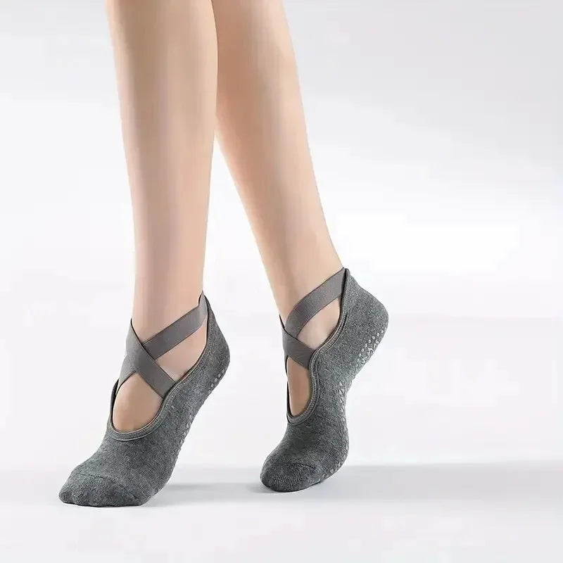 Grip Socks for Women, Non Slip Pilates Yoga Socks  Non Slip Socks for Workout, Fitness Ballet Dance Workout Sports Socks Slipper