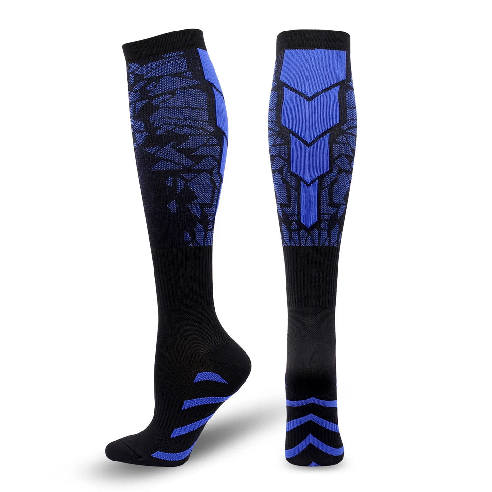 1Pair Compression Socks for Men Women 15-20 mmHg Medical Support for Running Nurses Flight Pregnancy Circulation Athletic Socks