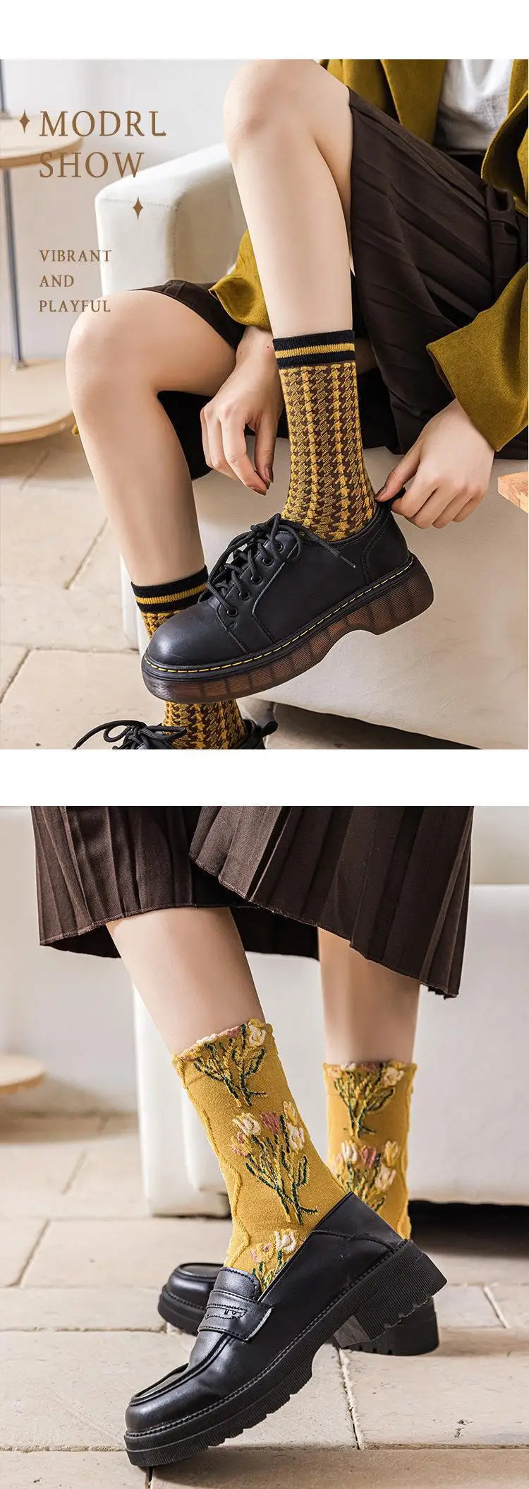 Pink Socks Embroidery Flower Harajuku Retro Vintage Women Socks College Style High School Girls Japanese Kawaii Cute Long Socks