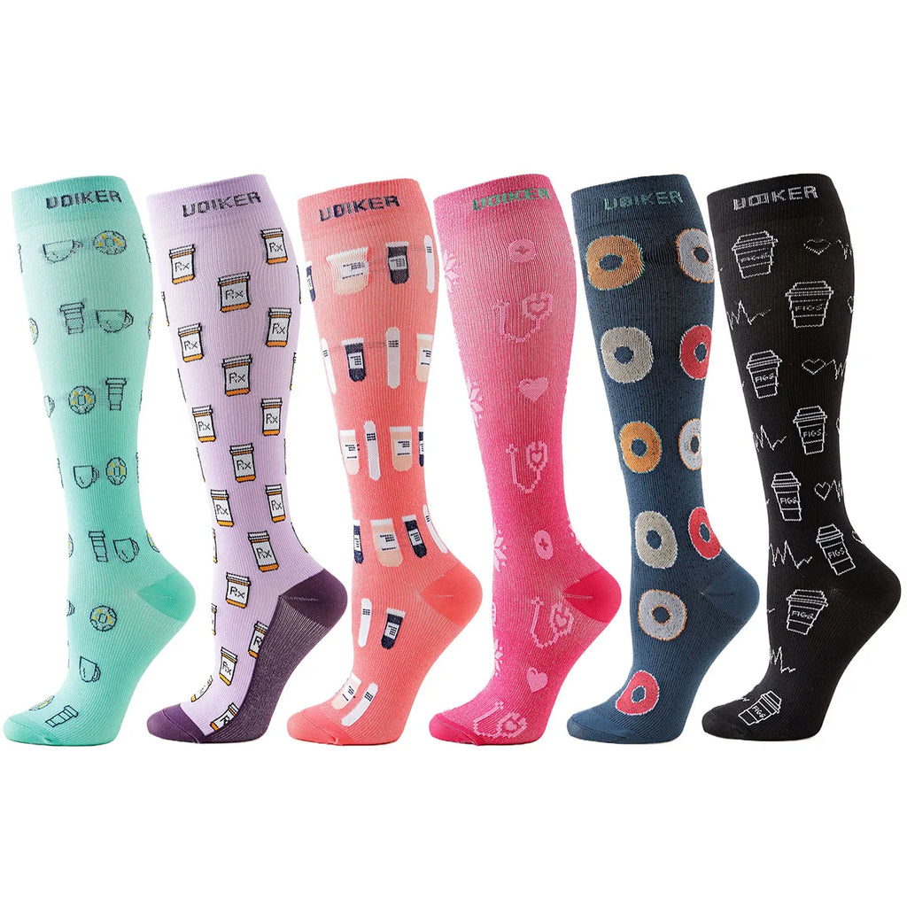 Compression Yoga Socks for Men Women Non Slip Socks for Exercise Training