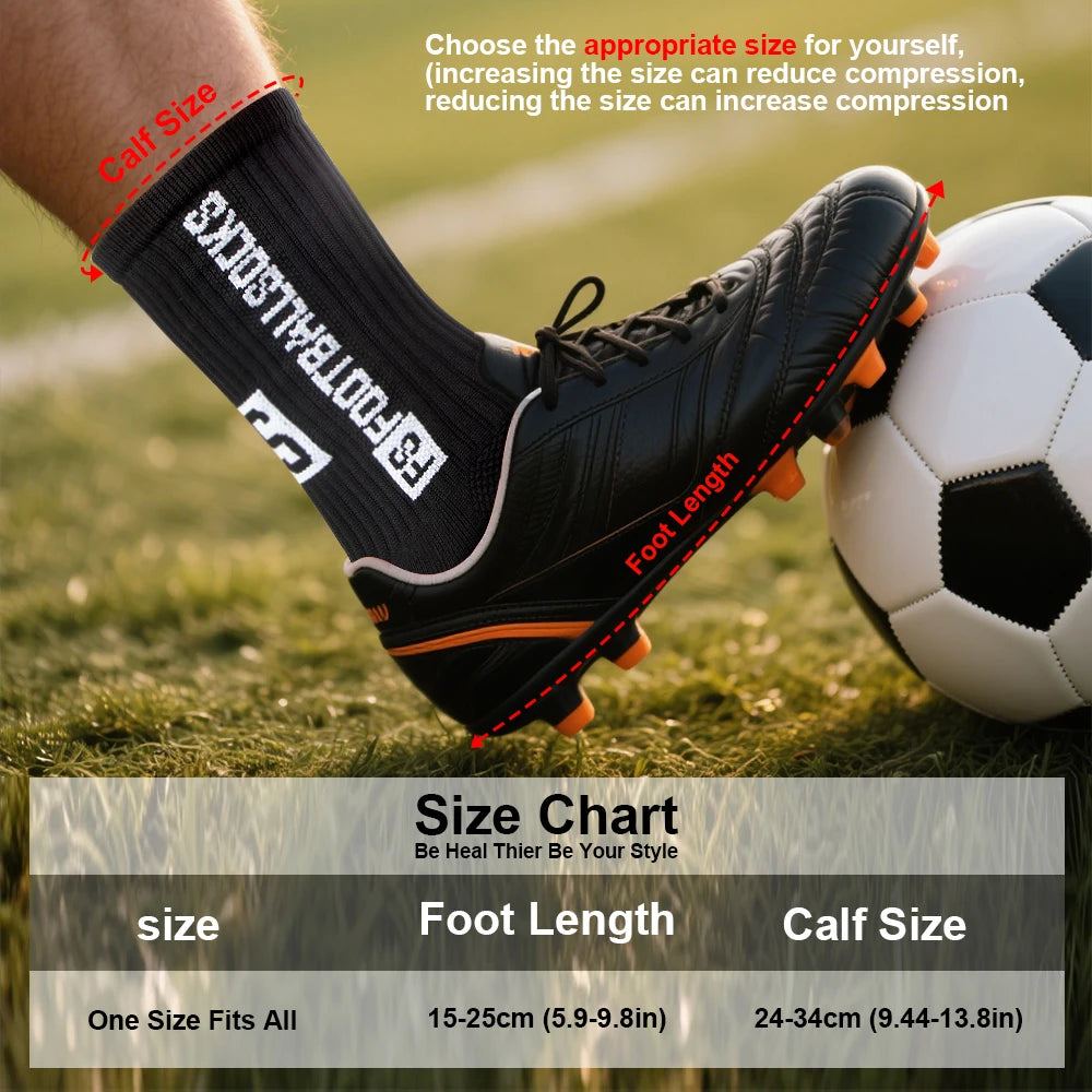 Multi-Sport Grip Socks - Anti Slip Soccer Football Basketball Volleyball Socks for Men Women,Breathable & Durable for Training