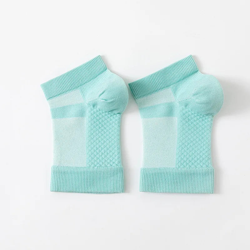 1Pair Foot Swelling Comfortable Ankle Brace Socks Soft Non-slip Compression Socks Protection Breathable Arch Support Yoga Socks
