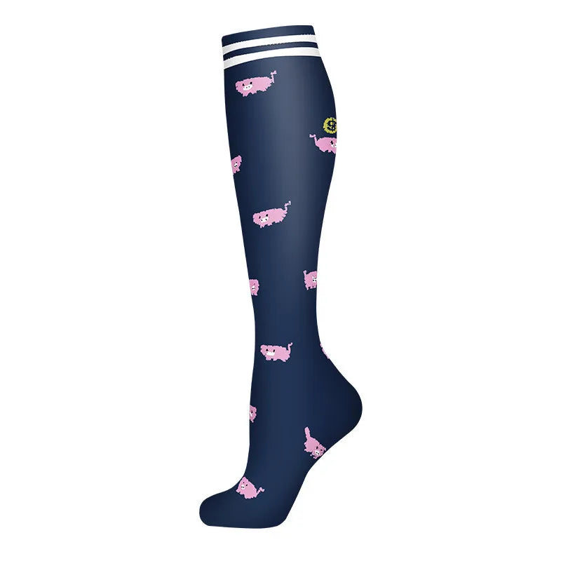 Compression Socks Women for Pregnant Edema Diabetes Varicose Veins Marathon Sports Nurse Socks