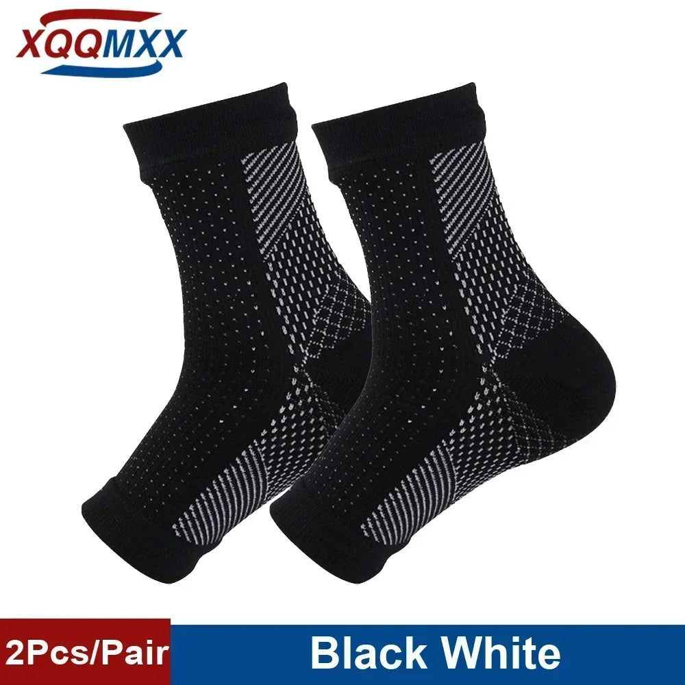 1Pair Neuropathy Socks Compression Ankle Brace Sleeve For Ankle Swelling,Plantar Fasciitis,Sprain,Neuropathy - Compression Socks