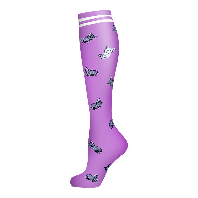 Compression Socks Women for Pregnant Edema Diabetes Varicose Veins Marathon Sports Nurse Socks