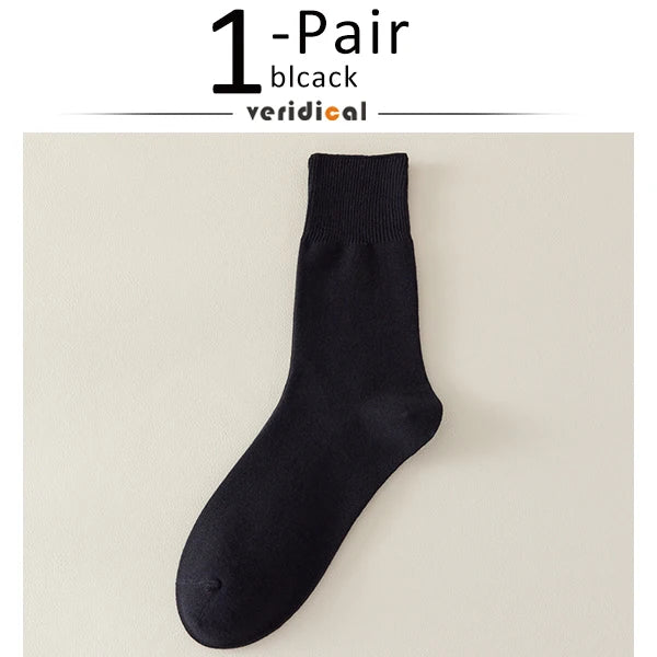 Business Man Short Socks Plus Large Size Cotton Solid Loose Preventing Varicose Veins Diabetes Soft Formal Crew Fluffy Socks