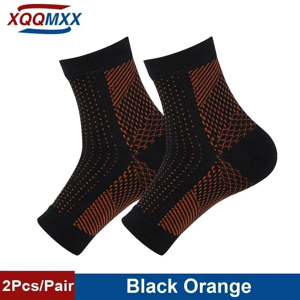 1Pair Neuropathy Socks Compression Ankle Brace Sleeve For Ankle Swelling,Plantar Fasciitis,Sprain,Neuropathy - Compression Socks