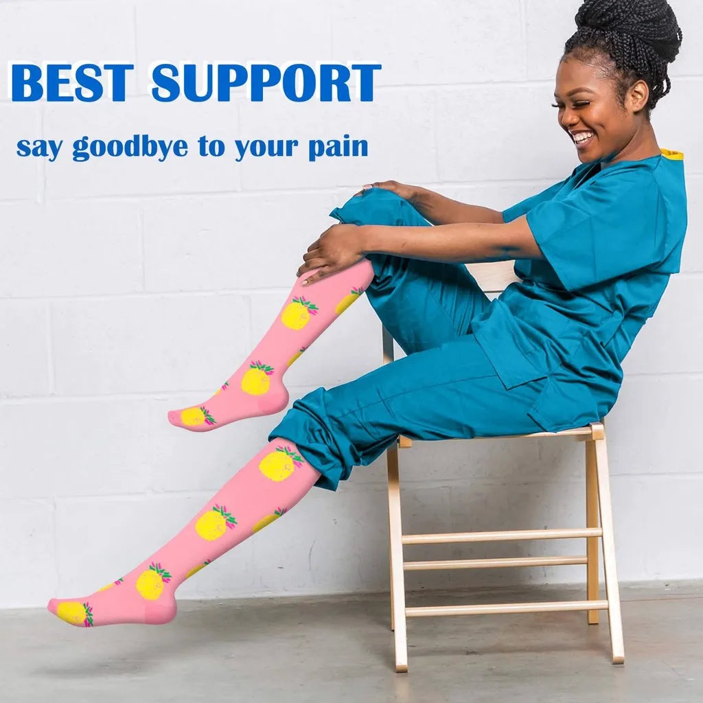 Compression Socks Women for Pregnant Edema Diabetes Varicose Veins Marathon Sports Nurse Socks