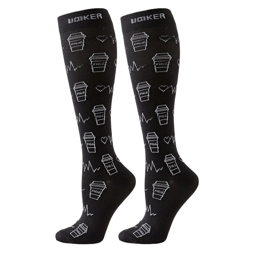 Compression Yoga Socks for Men Women Non Slip Socks for Exercise Training