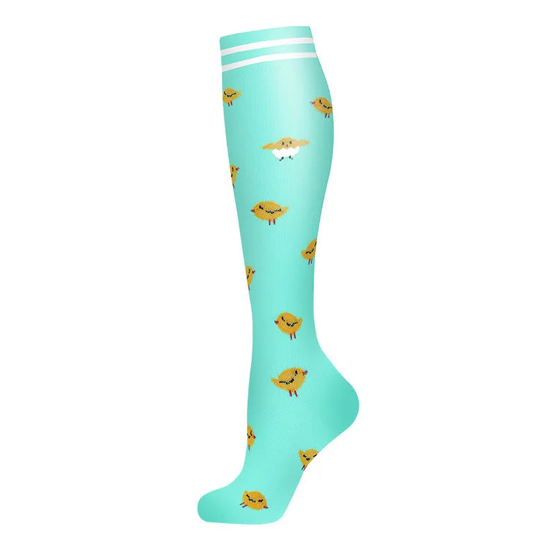 Compression Socks Women for Pregnant Edema Diabetes Varicose Veins Marathon Sports Nurse Socks