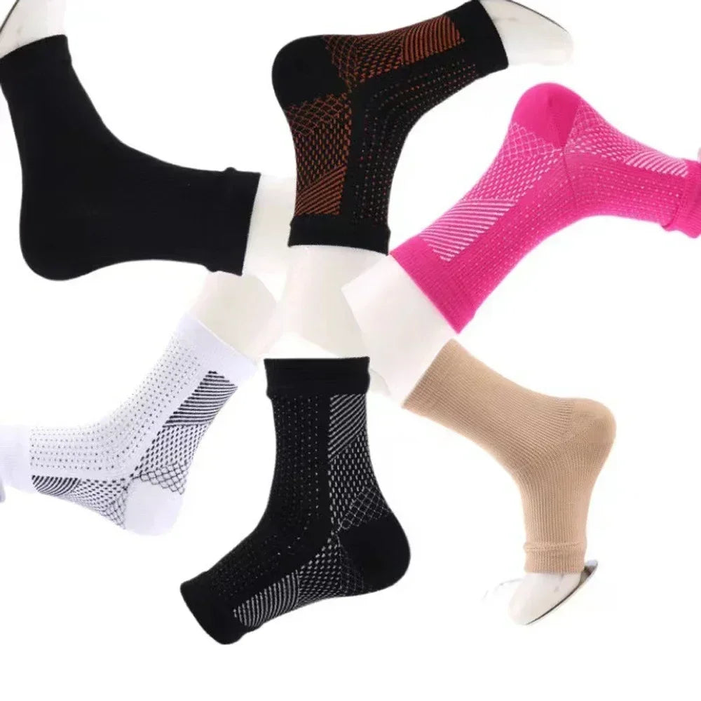 1Pair Neuropathy Socks Compression Ankle Brace Sleeve For Ankle Swelling,Plantar Fasciitis,Sprain,Neuropathy - Compression Socks