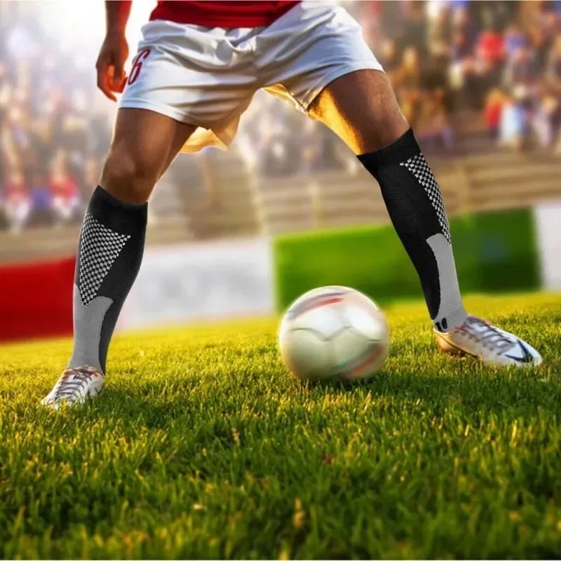 1PAIR Compression Socks Sports Socks Comfortable and Breathable Care Socks for Pregnancy Care Sports Football Socks