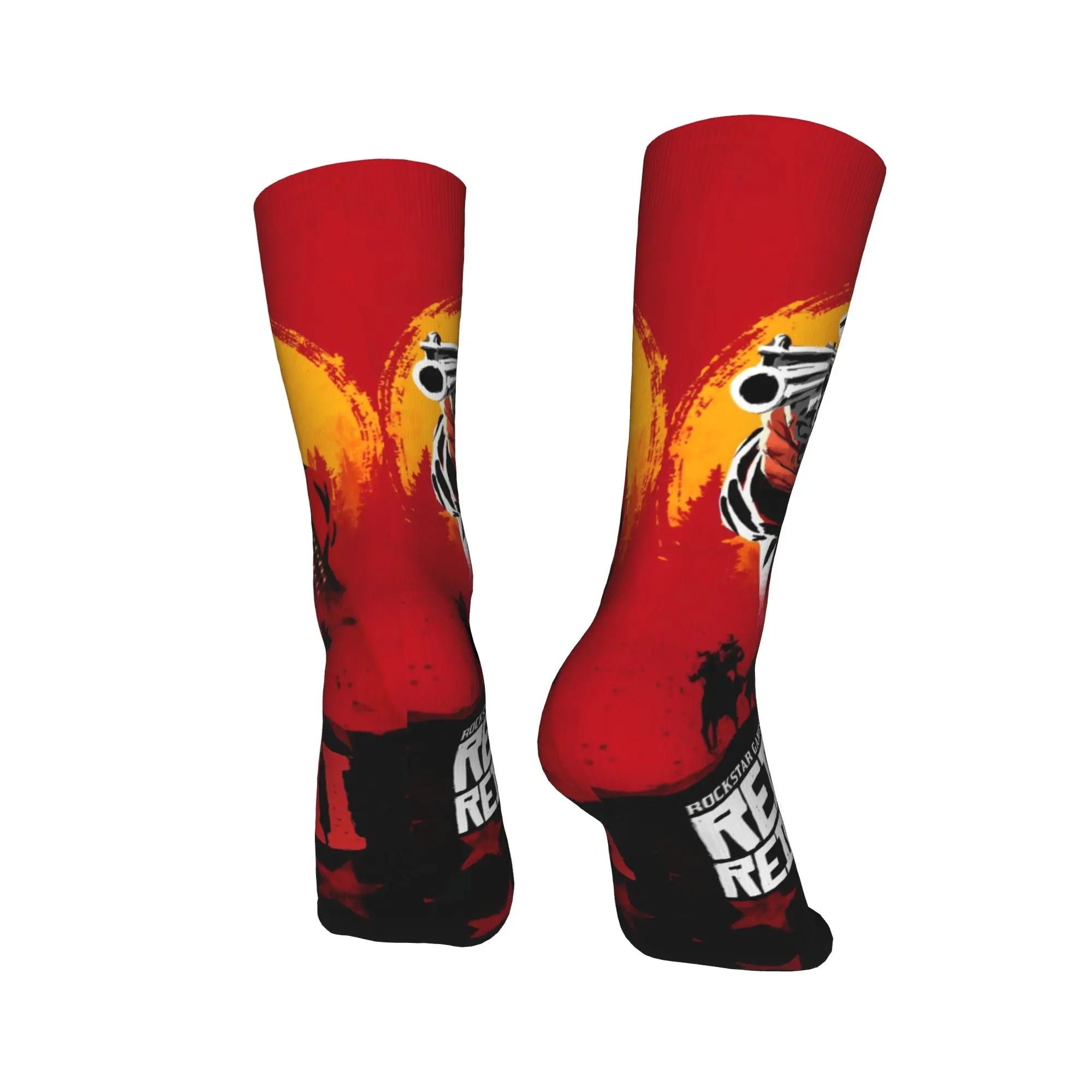 Red Dead Redemption 2  Stockings  Casual Socks Women Men Comfortable Socks Autumn Outdoor Sports Custom Anti Sweat Socks