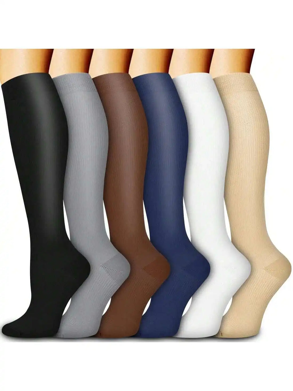 1 Pair Compression Socks For Men Women Medical Varicose Diabetes Elastic Socks Outdoor Sports Running Hiking Cycling Socks