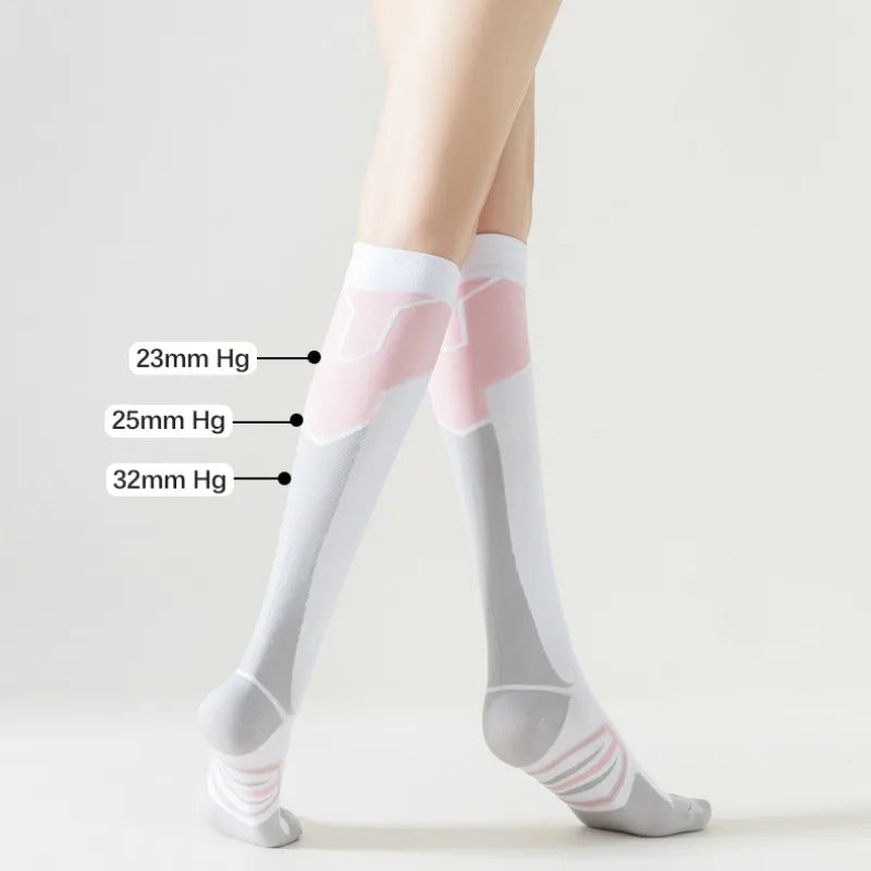 Compression Socks Pressure Calf Socks  Exercise Fitness Yoga Running Exercises Knee Ins Tide Hair Color Skipping Rope