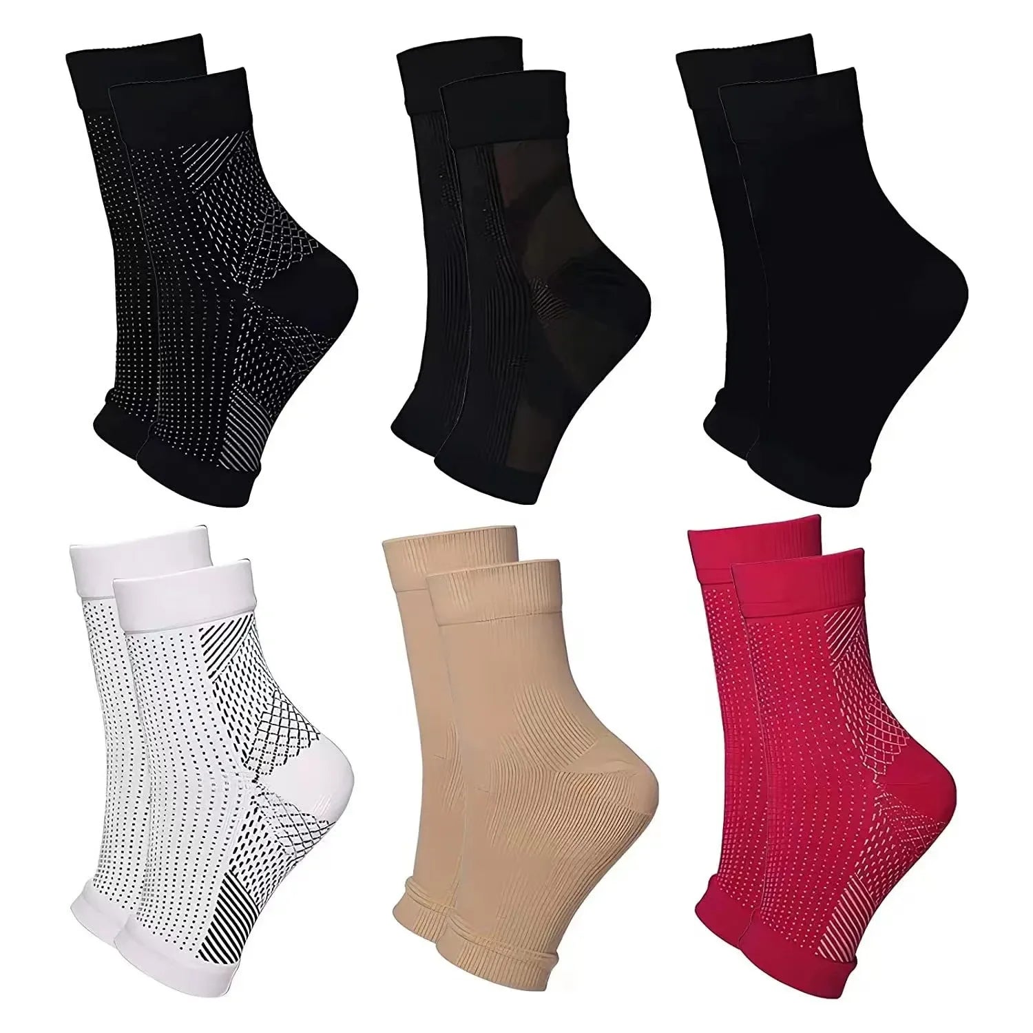 1pair Neuropathy socks,Ankle brace Socks and Tendonitis compression socks For Pain Relief,Ankle compression sleeve for swelling
