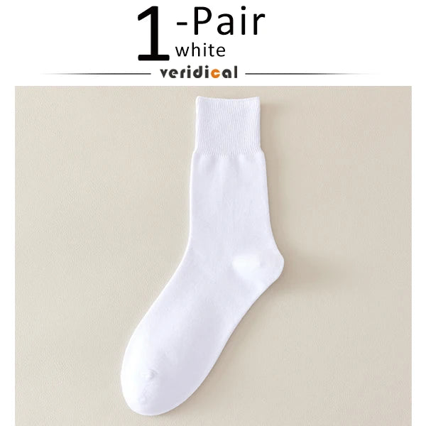Business Man Short Socks Plus Large Size Cotton Solid Loose Preventing Varicose Veins Diabetes Soft Formal Crew Fluffy Socks