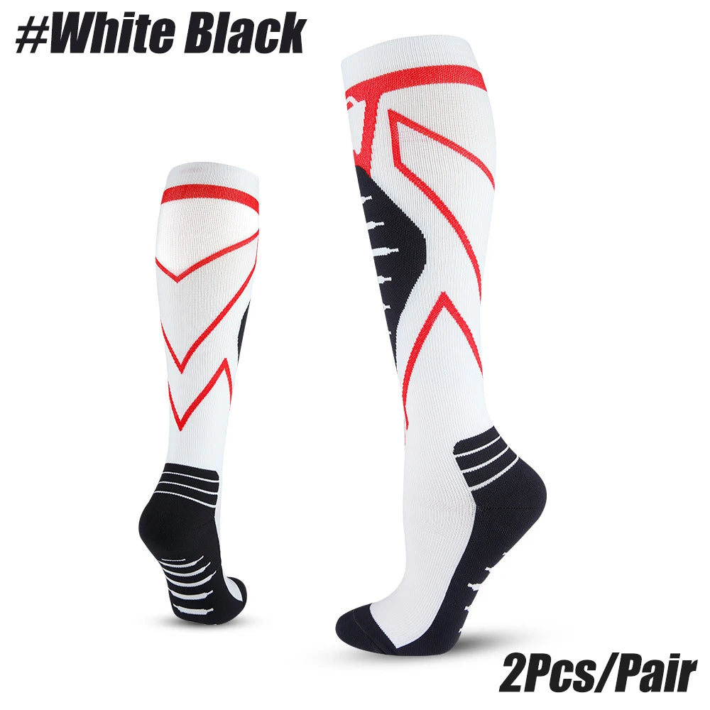 1Pair Compression Socks for Men & Women 20-30 mmHg Knee High -Best Support for Medical, Athletic, Sports, Travel,Running Nurses