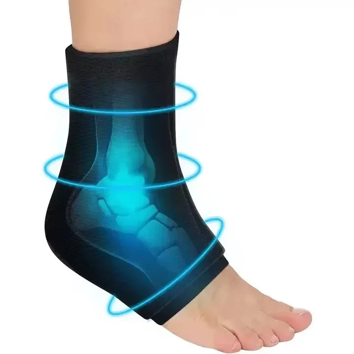 2024 Ankle Ice Pack Wrap for Swelling Reusable Ice Pack for Sprained Ankle Injuries Cold Therapy Sock Compression Sore Feet Heel