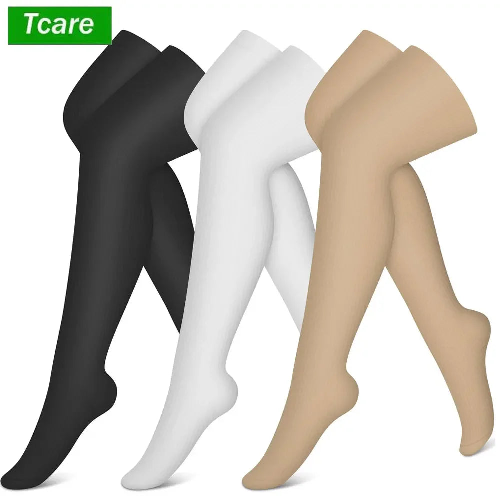 1 Pair Sports Thigh High Compression Socks for Women and Men Circulation Over The Knee-Best Support for Running, Cycling, Travel