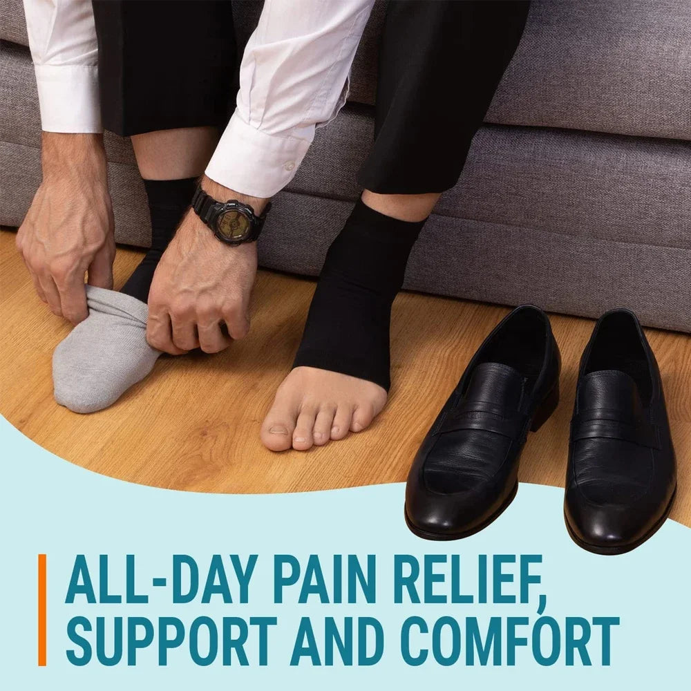 1Pair Neuropathy Socks Compression Ankle Brace Sleeve For Ankle Swelling,Plantar Fasciitis,Sprain,Neuropathy - Compression Socks