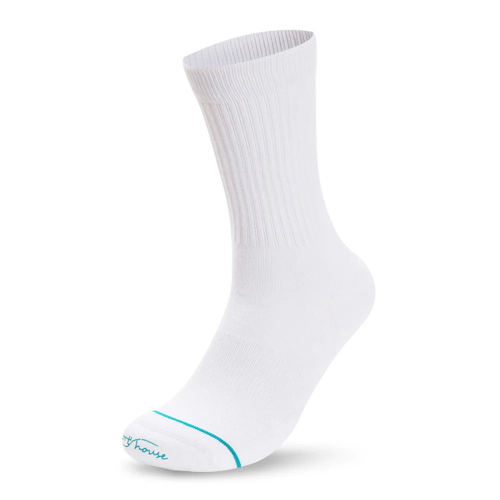 Medical Compression Socks for Men 10A AntibacterialCotton Blend Mid-Calf Socks Odour-Resistant and Moisture-Wicking