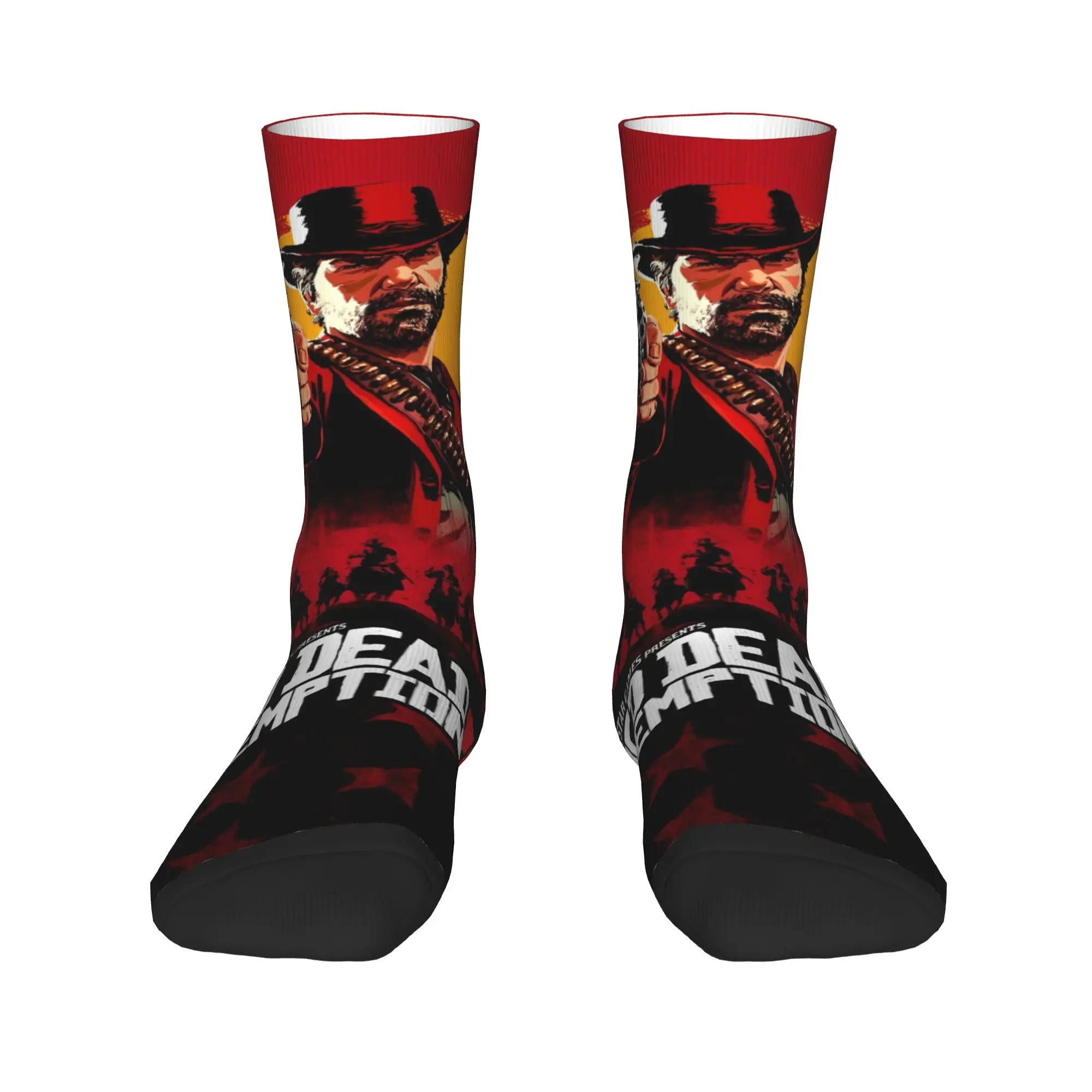 Red Dead Redemption 2  Stockings  Casual Socks Women Men Comfortable Socks Autumn Outdoor Sports Custom Anti Sweat Socks