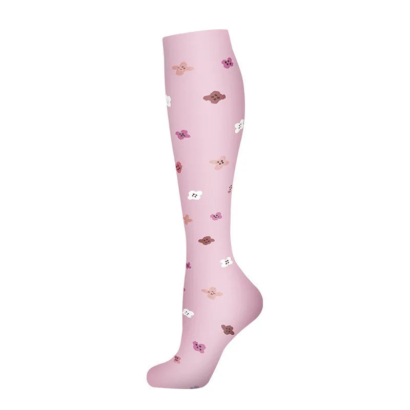 Compression Socks Women for Pregnant Edema Diabetes Varicose Veins Marathon Sports Nurse Socks