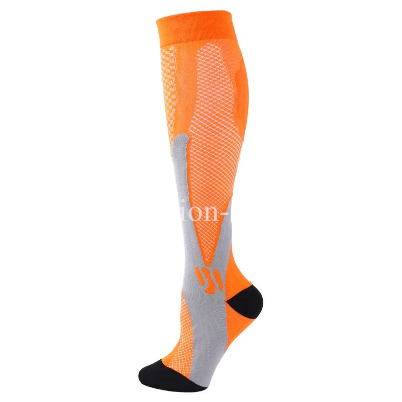 1PAIR Compression Socks Sports Socks Comfortable and Breathable Care Socks for Pregnancy Care Sports Football Socks