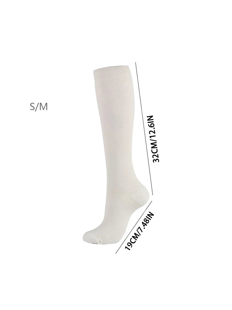 1 Pair Compression Socks For Men Women Medical Varicose Diabetes Elastic Socks Outdoor Sports Running Hiking Cycling Socks