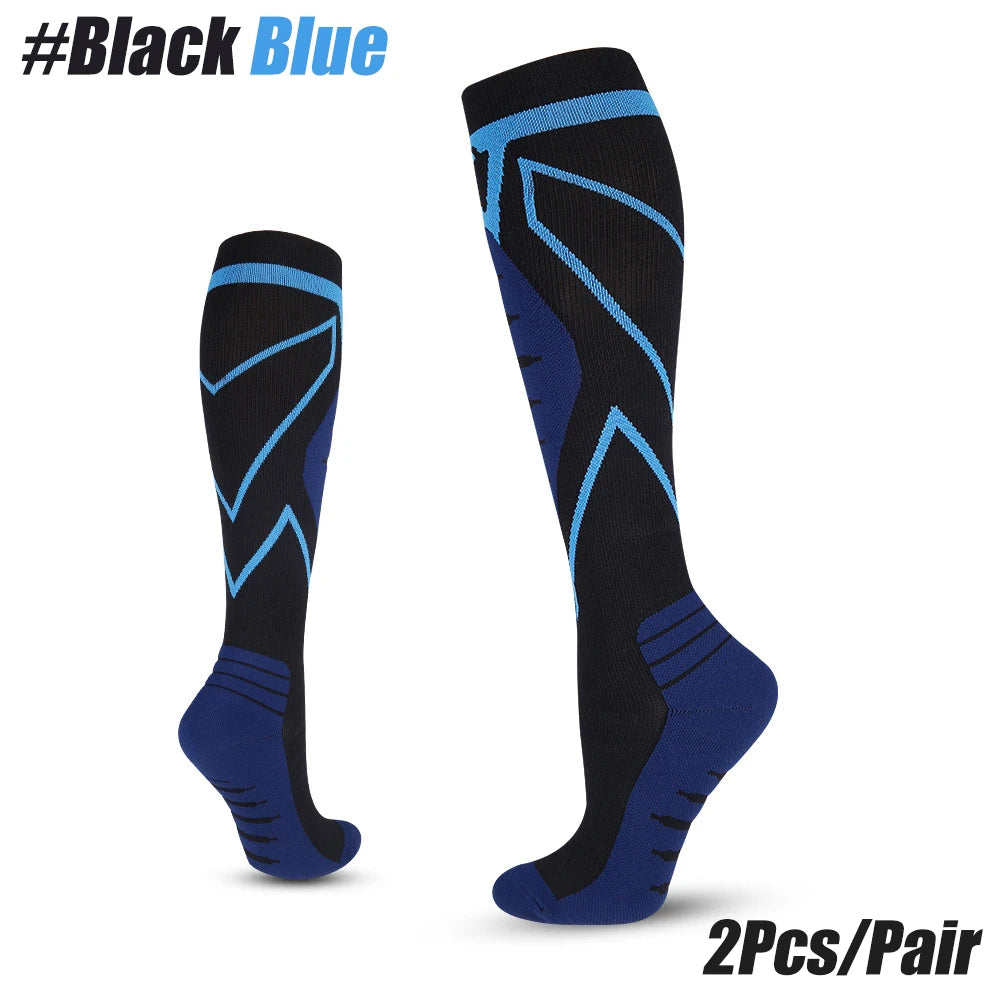 1Pair Compression Socks for Men & Women 20-30 mmHg Knee High -Best Support for Medical, Athletic, Sports, Travel,Running Nurses