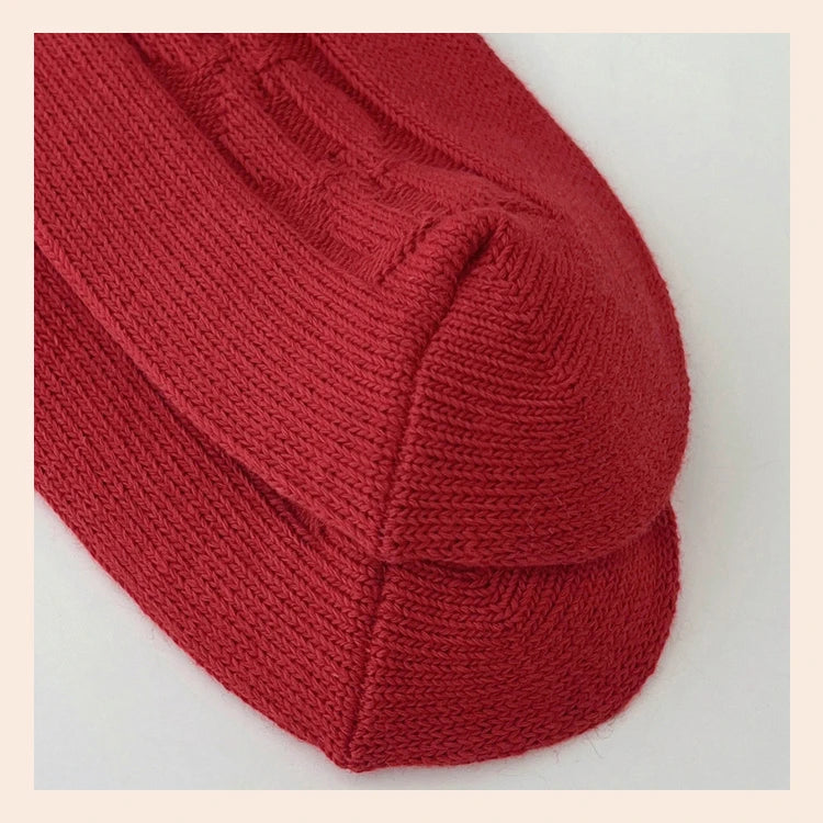 Women's Socks Breathable Christmas New Year Red Socks For Girls Fashion Striped Casual Autumn Winter Socks Warm Comfortable Soft