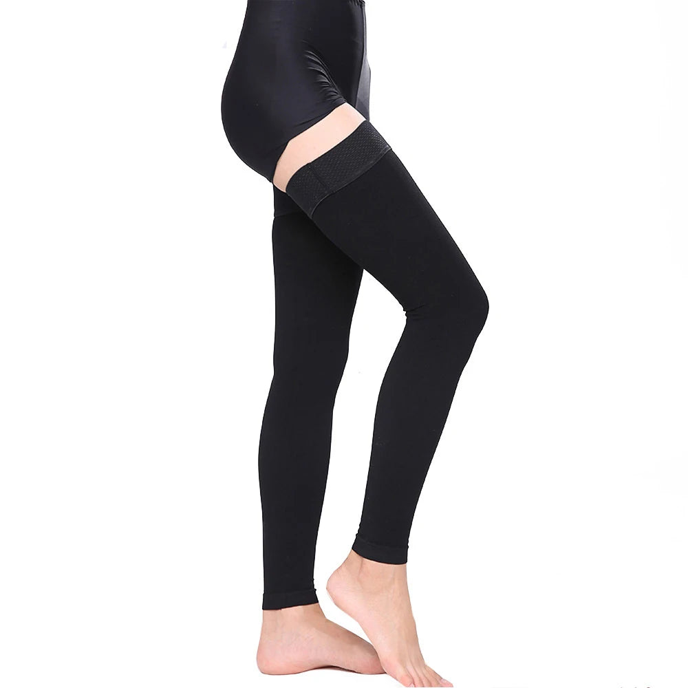 1Pairs 23-32mmHg Thigh High Compression Stockings, Thigh High Compression Socks for Women, Medical Compression Stockings for Swe